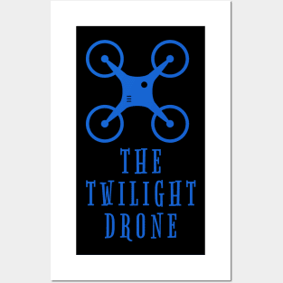 The Twilight Drone - Flying Quadrocopter Design Posters and Art